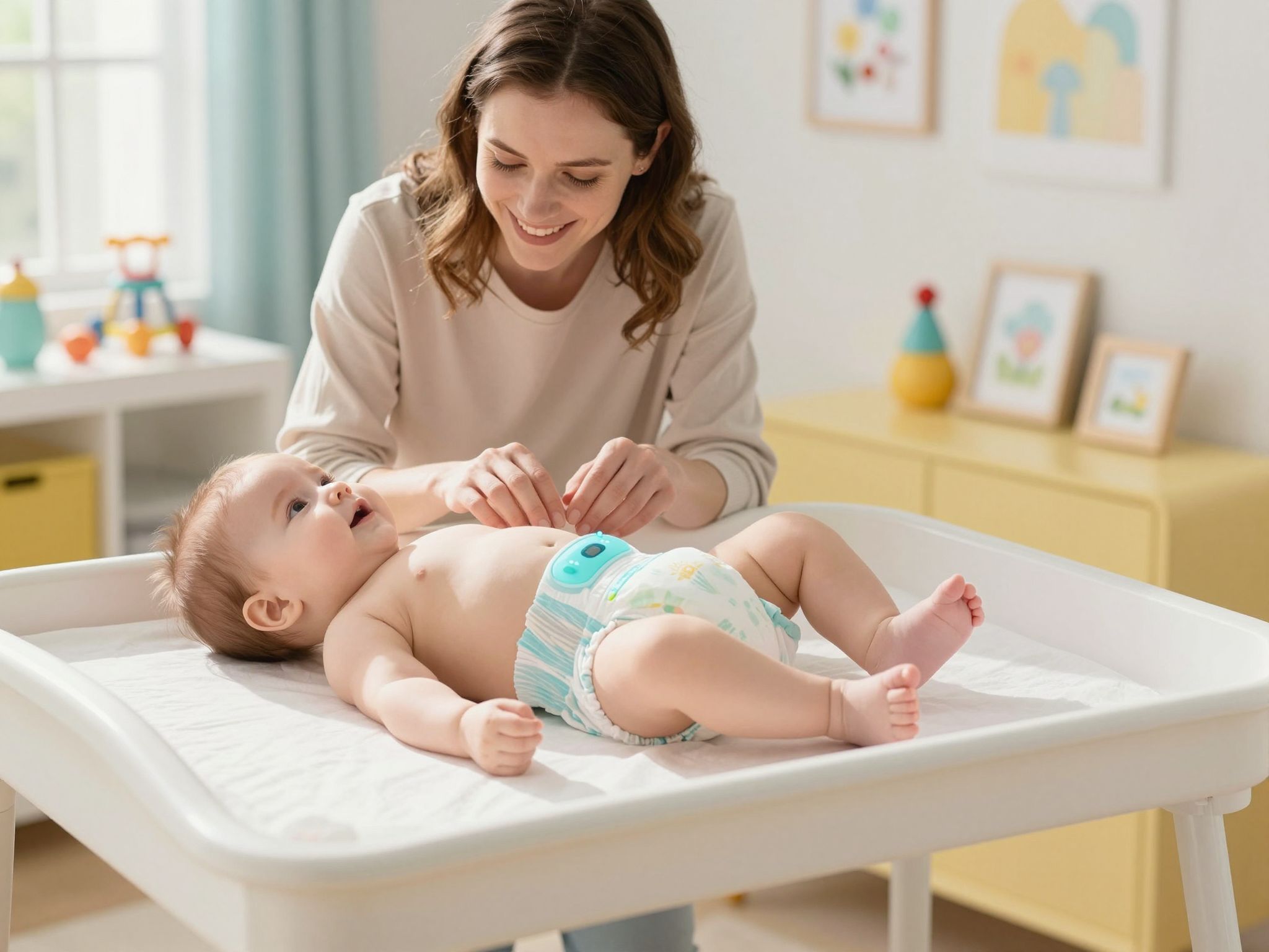 Az okospelenka figyeli a baba hidratáltsági szintjét.