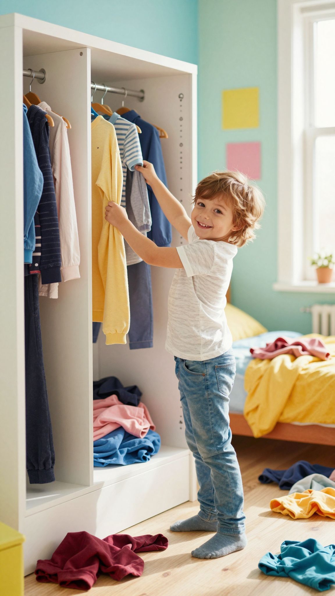 Az önálló öltözködés fejleszti a gyerekek önbizalmát.