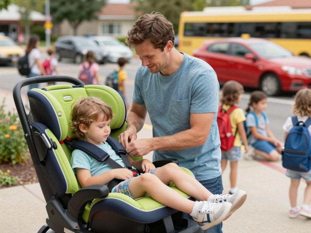 Gyerekülés, biztonsági öv, körültekintés: így utazz biztonságosan a gyerekkel az iskolai csúcsforgalomban