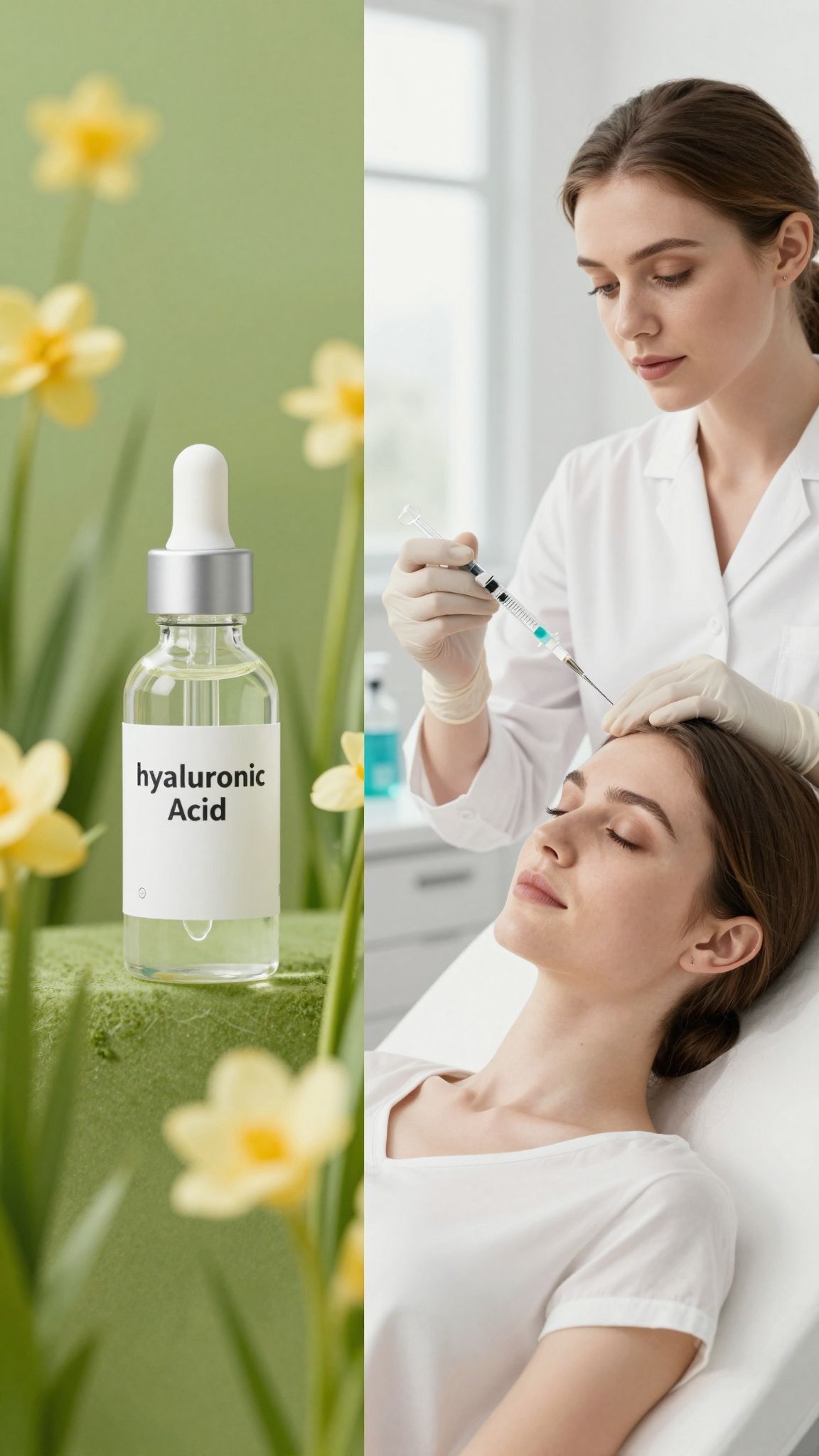 A hialuronsav géles formában hidratál, az injekciók mélyebbre hatnak.