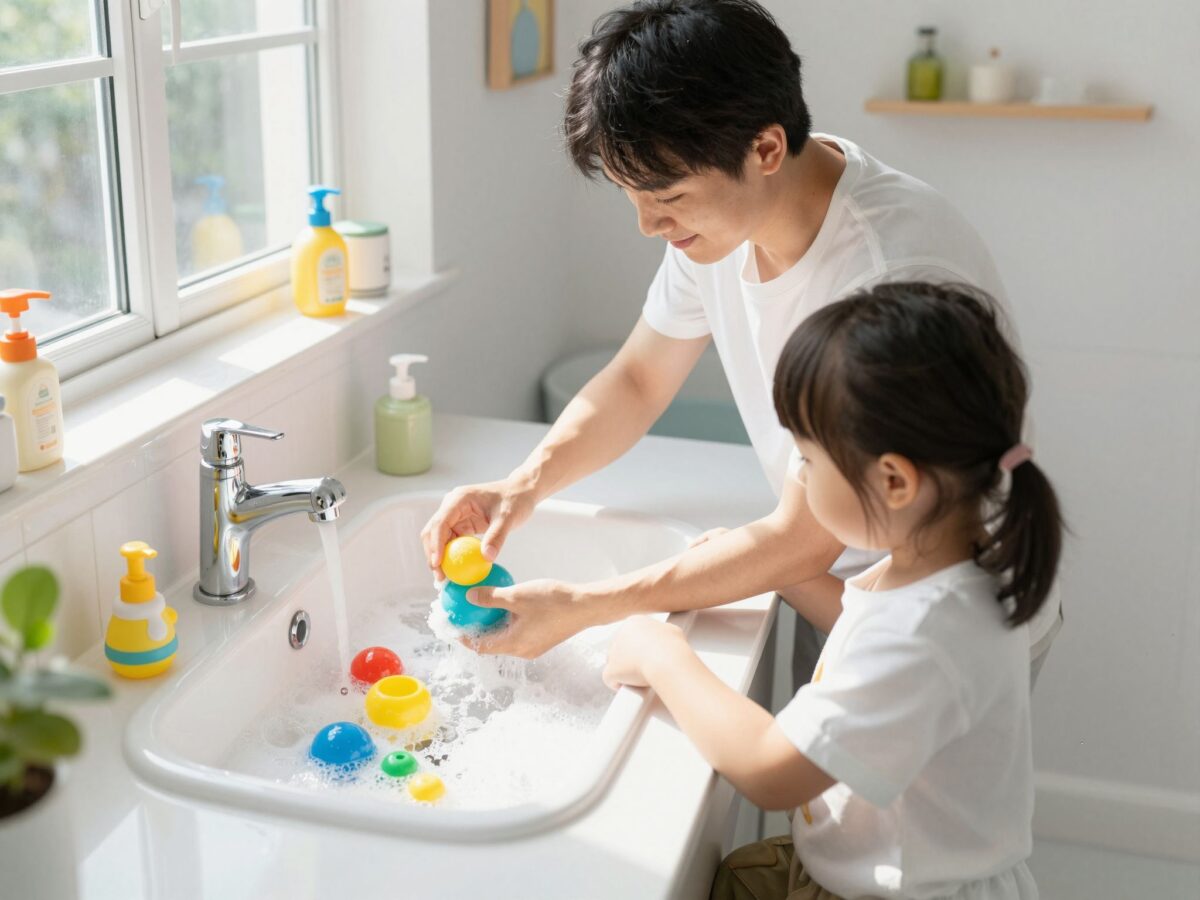 Hogyan tisztítsuk a fürdőjátékokat, hogy elkerüljük a penészedést?