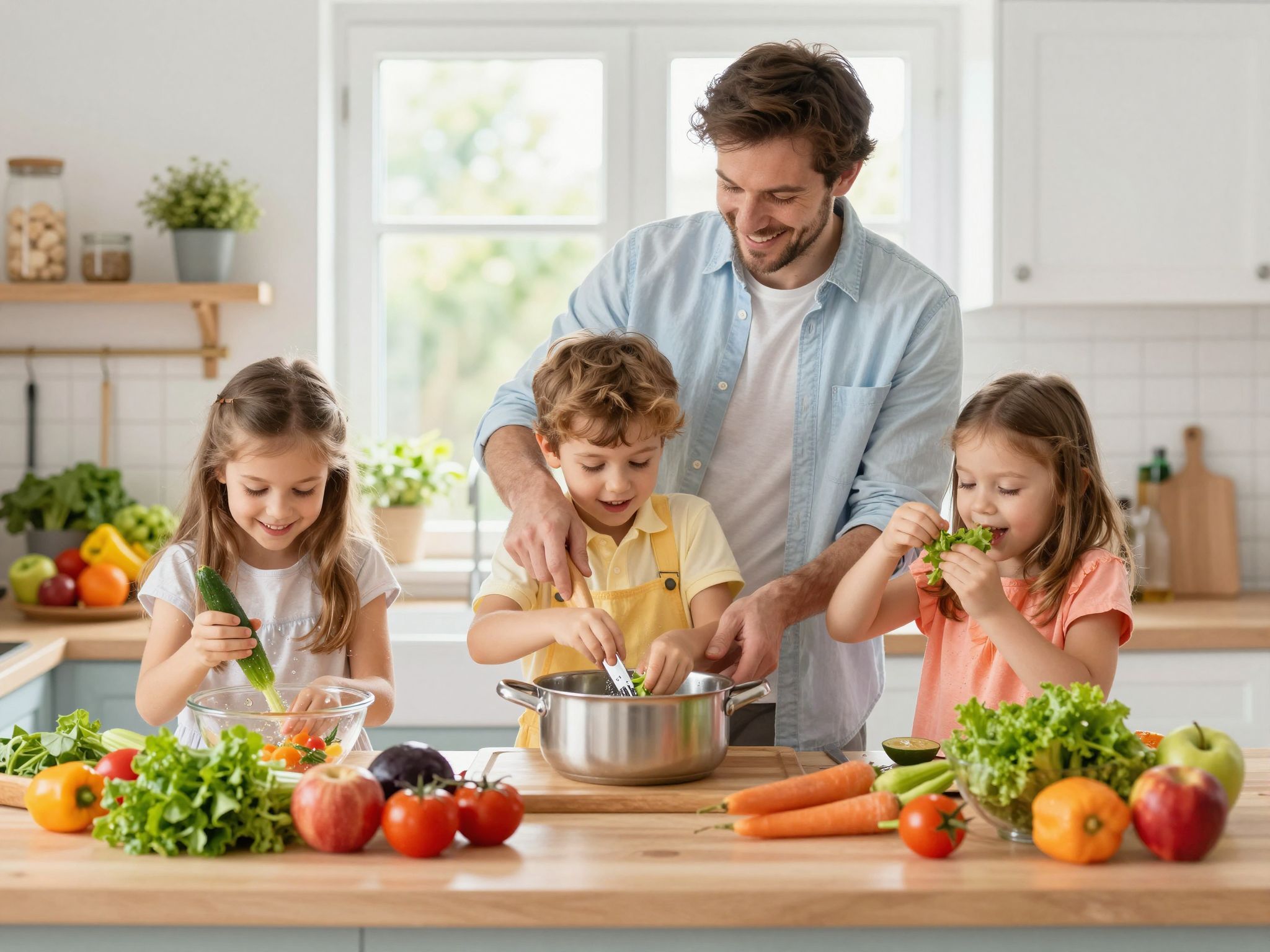 A közös főzés játékos élménye erősíti a családi kötelékeket.