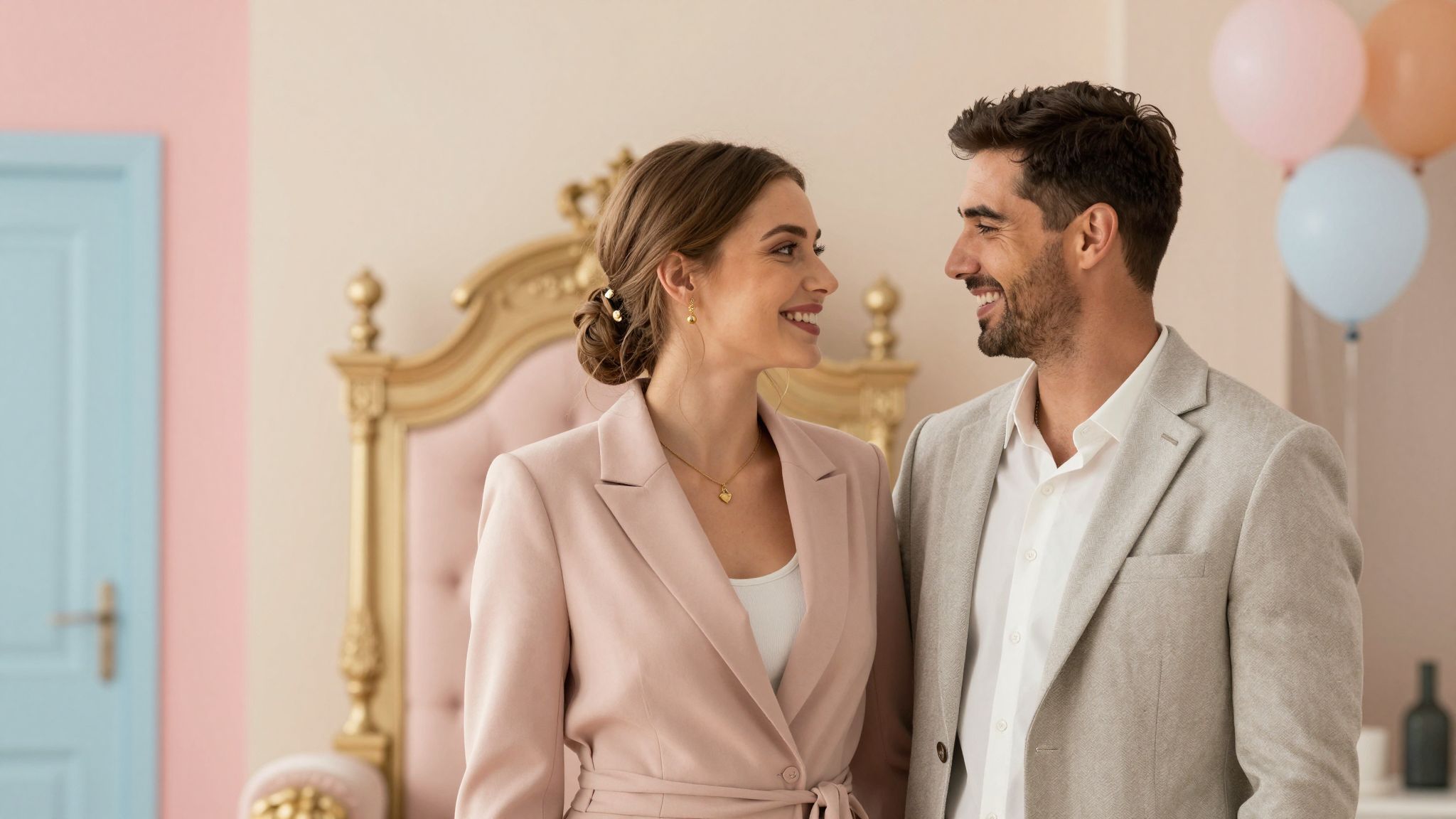 Katalin és Vilmos a modern családi értékeket képviselik.