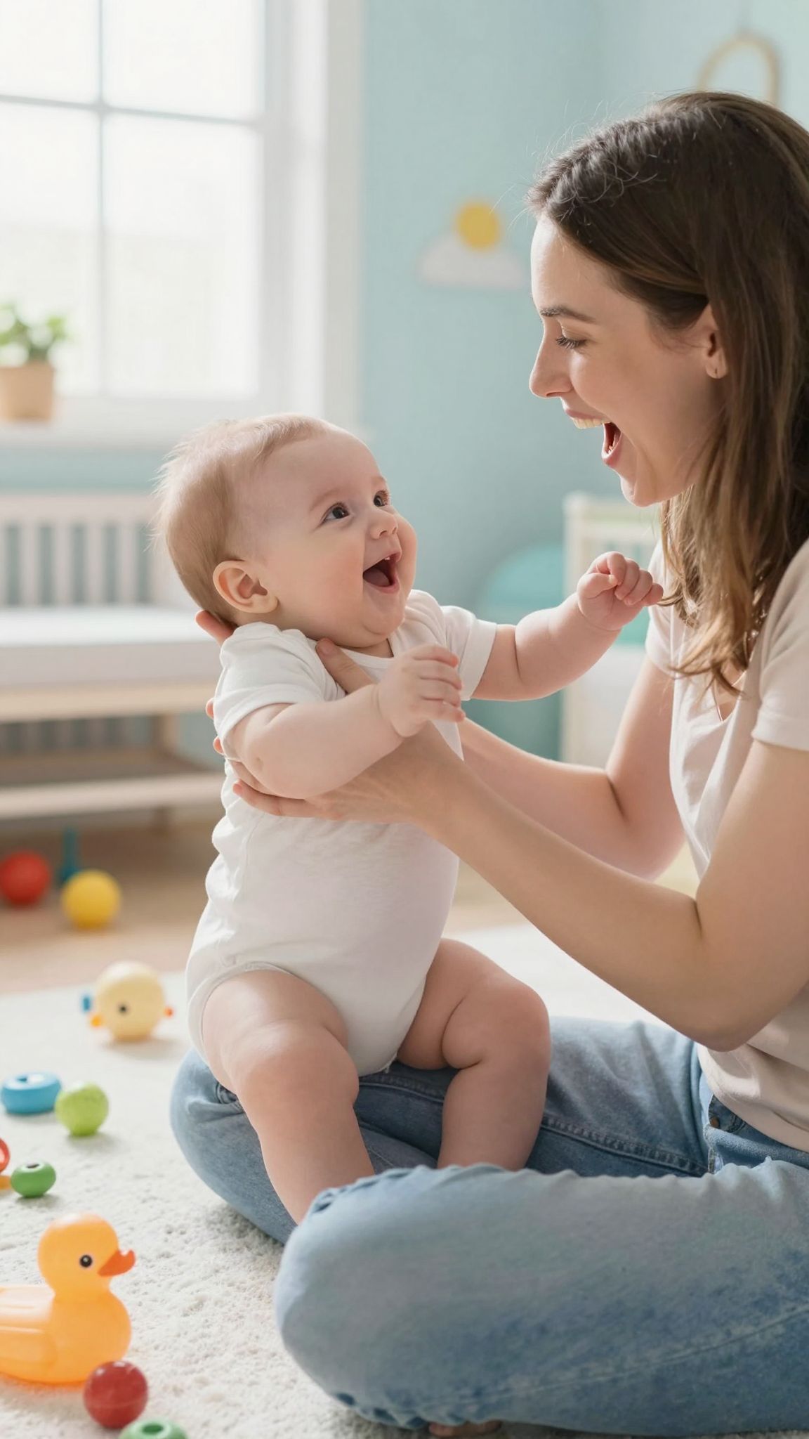 Két-három hónaposan kezdődik a baba szociális kapcsolódása.