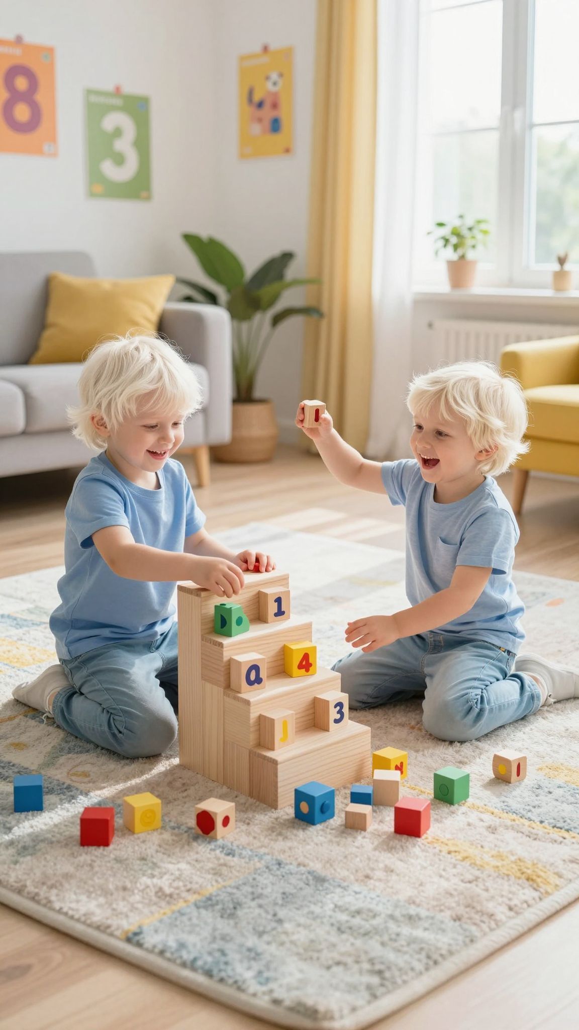 A lépcsőfokok számolása segíti a motorikus fejlődést.