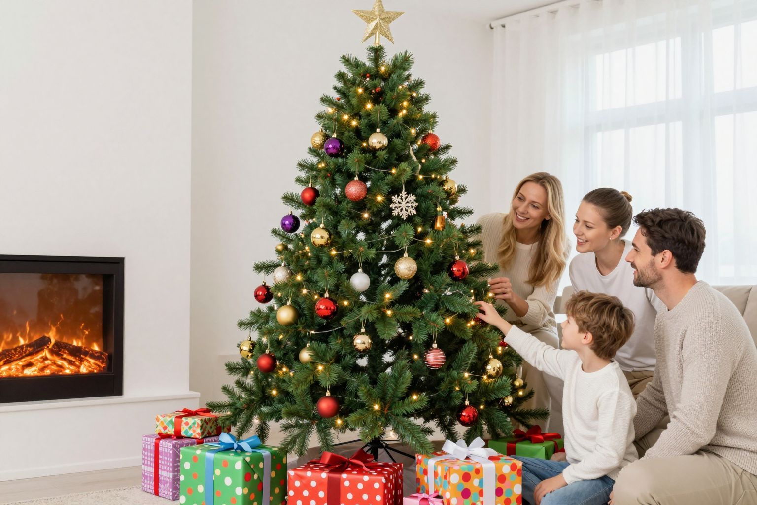 A fa alá érdemes egyedi, kézzel készített ajándékokat tenni.