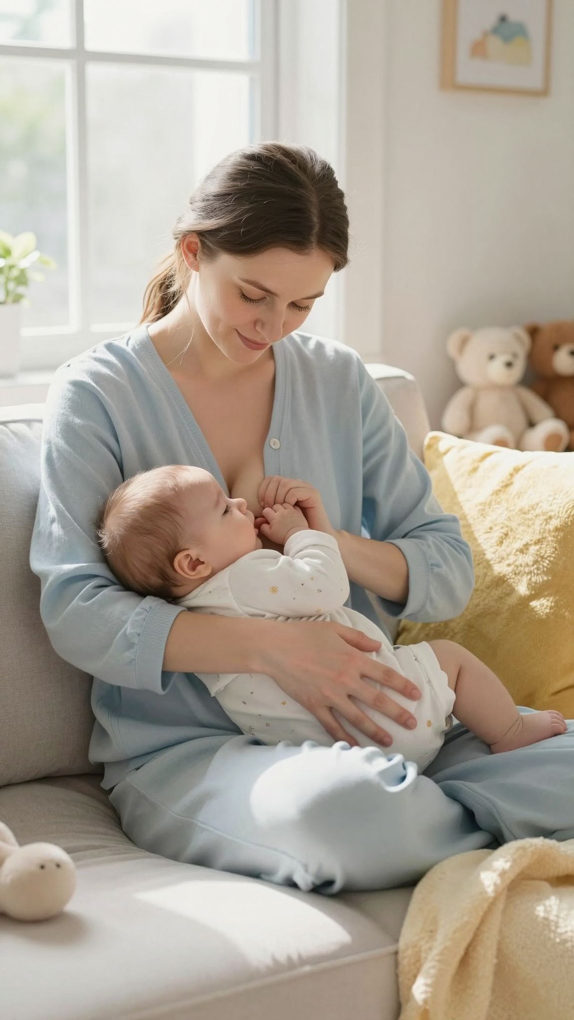 Az anyatej összetétele természetesen szabályozza a baba étvágyát.