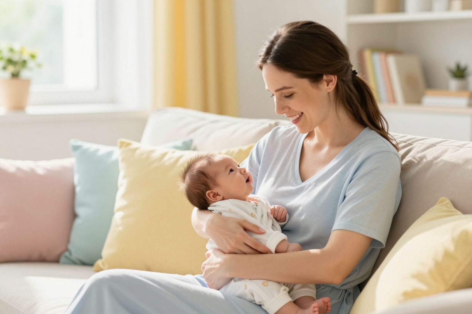 Műtét után 6-8 hétig ne emeljen nehezet az édesanya.