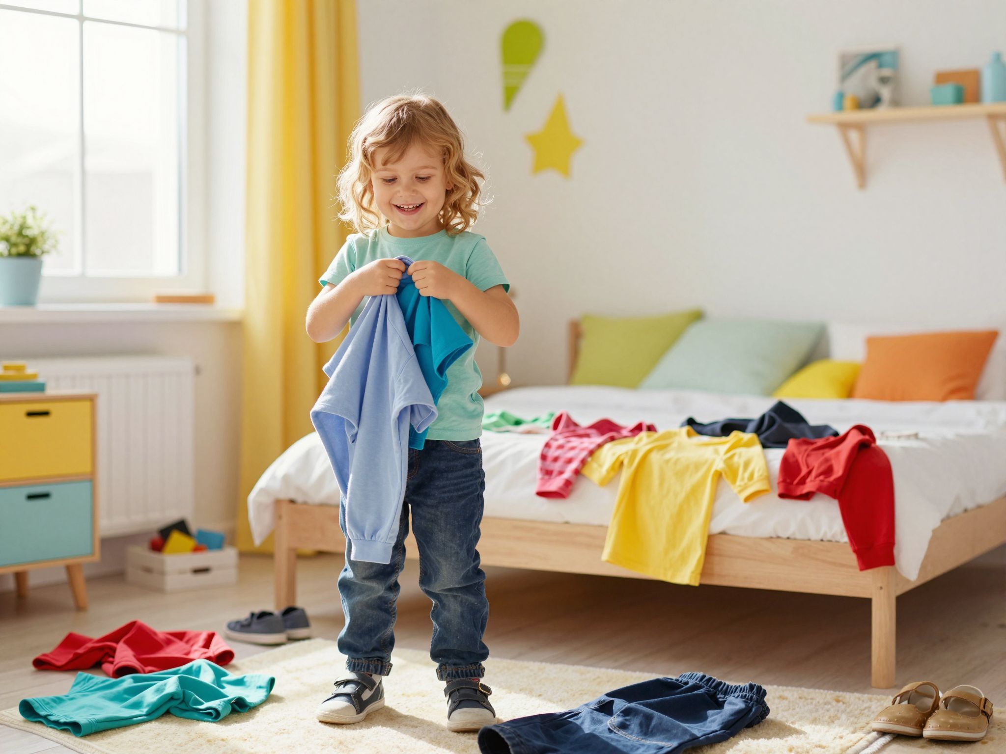 Használj színes címkéket a ruhák gyors azonosításához!