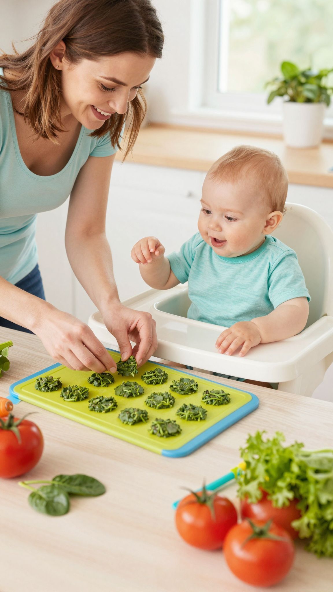 A spenót gazdag vasban és vitaminokban, ideális falat.