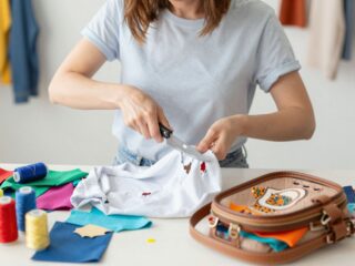 Újrahasznosítás mesterfokon: így lesz a régi pólódból divatos táska vágással