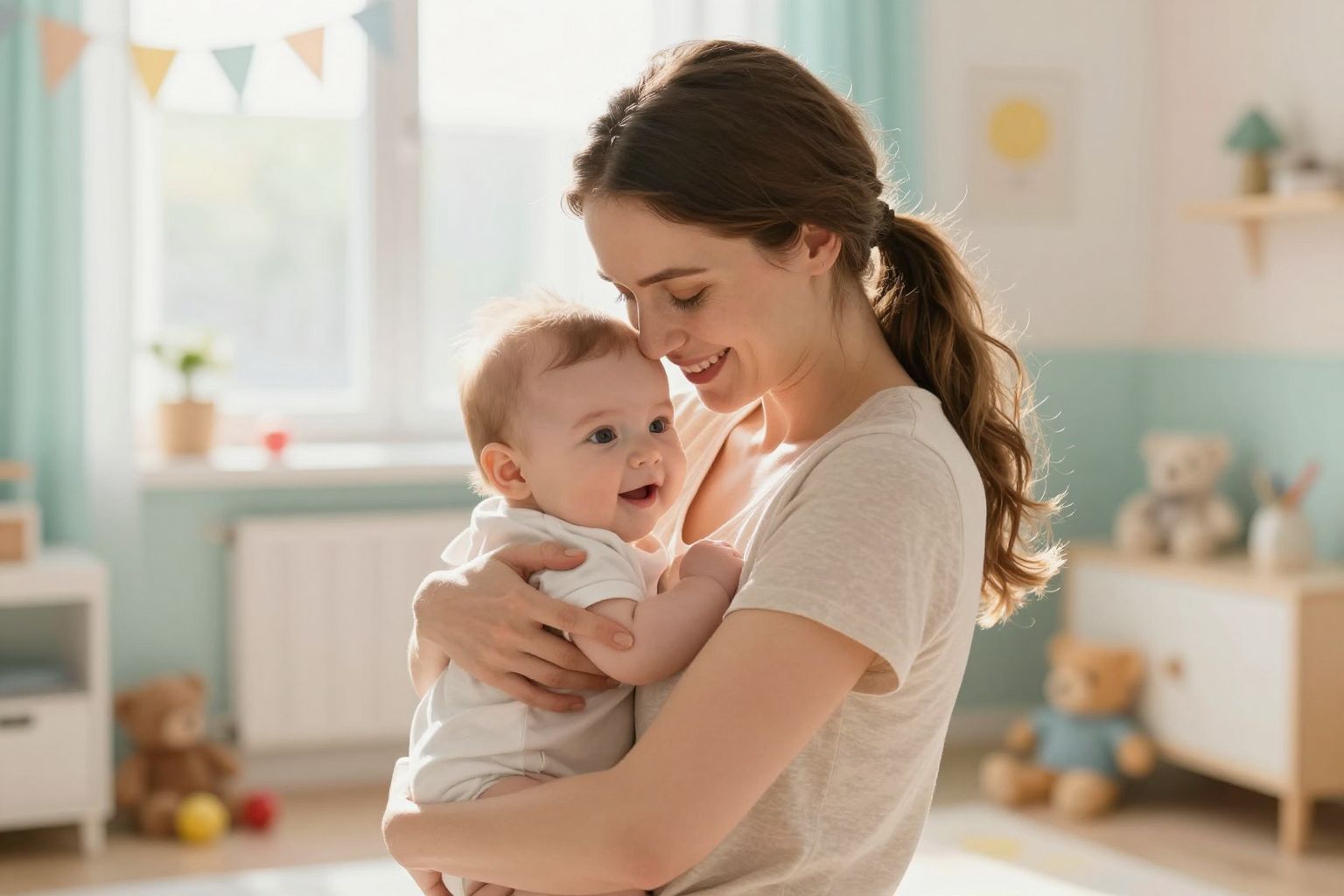 Az ölelés erősíti a kötődést és a biztonságérzetet.