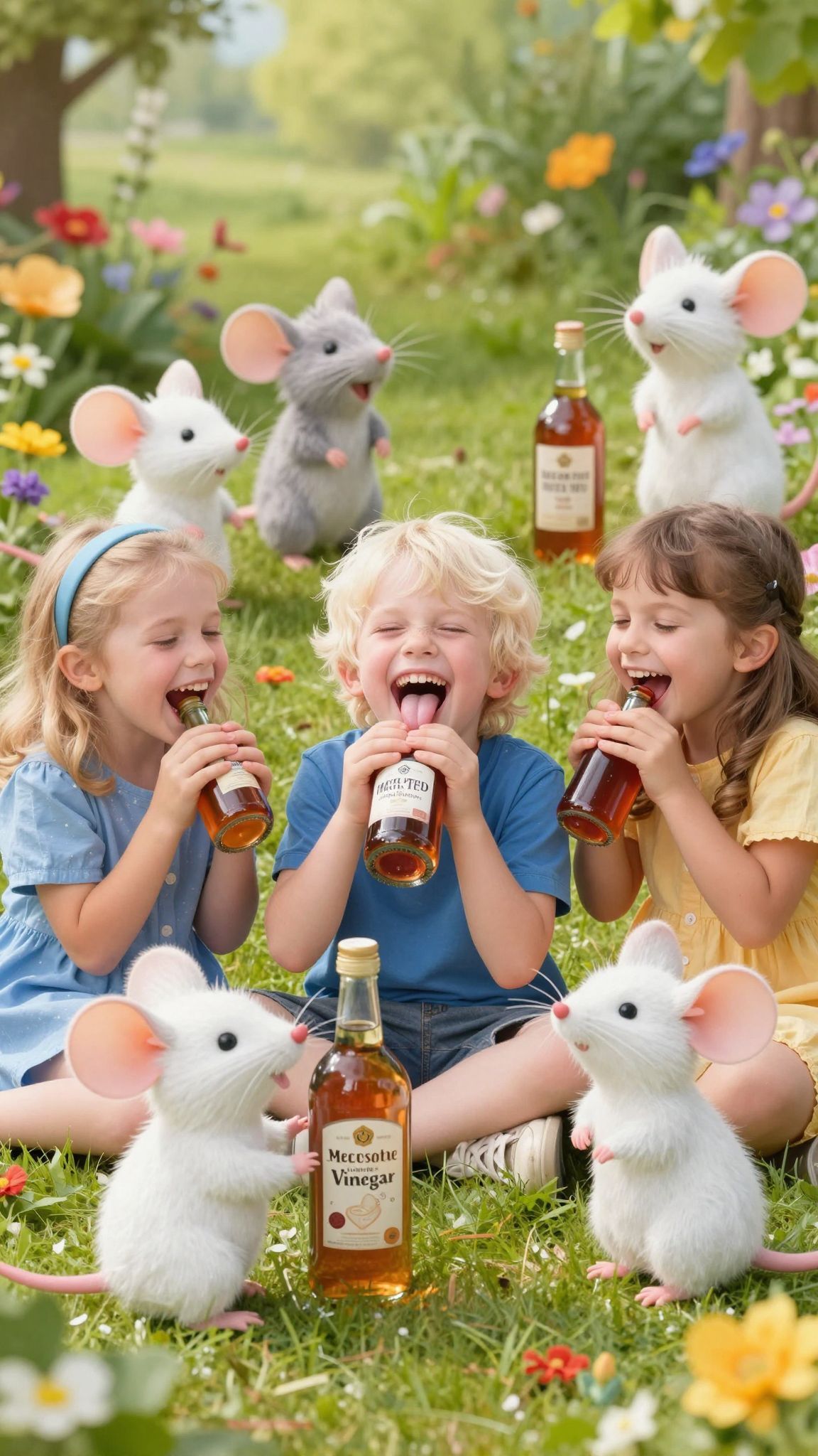 Ezek az egerek ecettel csodás kalandokat élnek át!