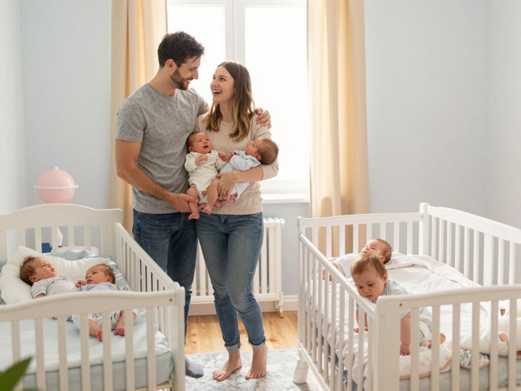 A csoda megismétlődött: egy párnak az ikrek után spontán fogant négyes ikrei születtek