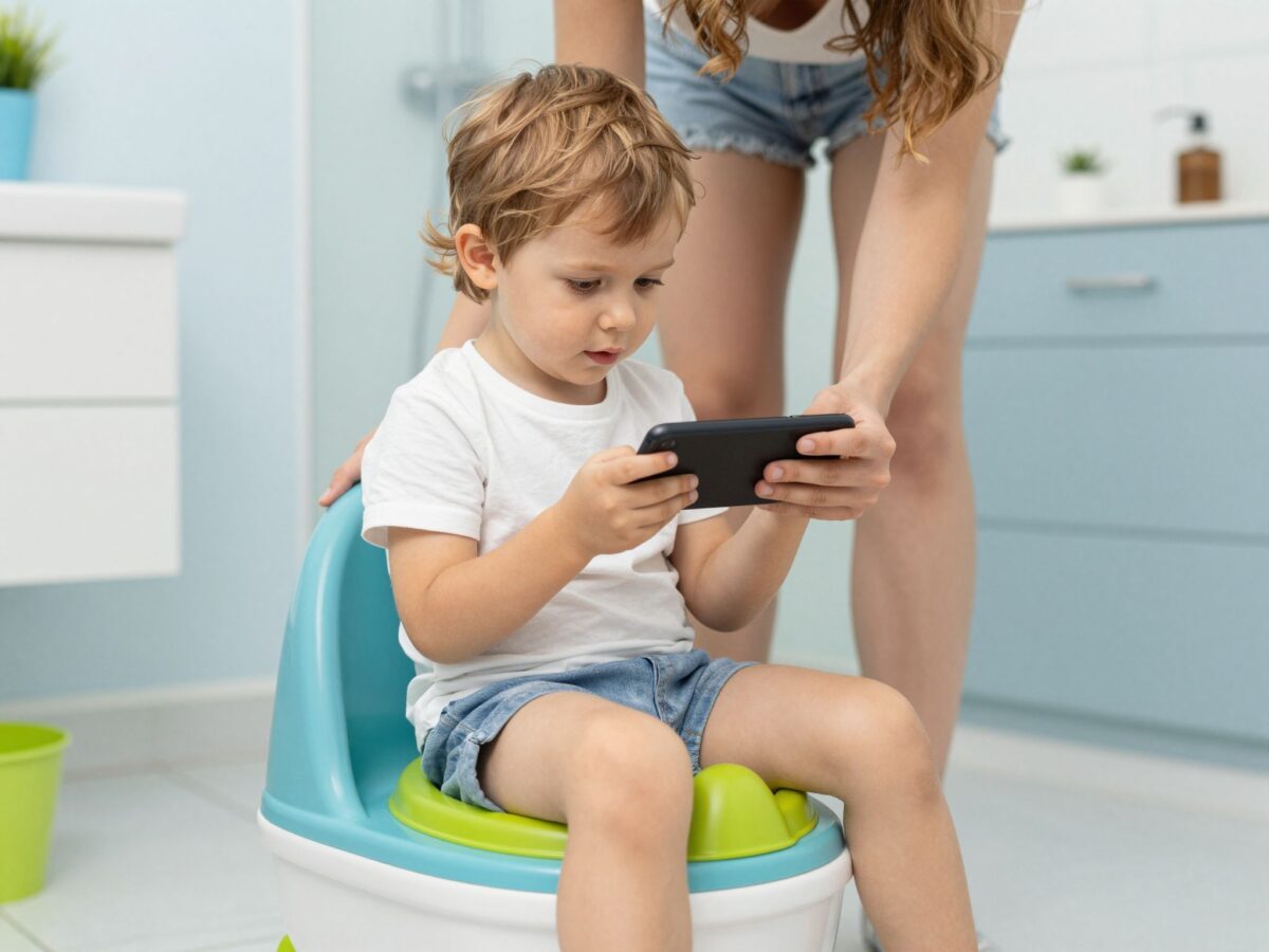 A digitális bili veszélyei: miért ne szoktasd a gyereket képernyőnézéssel a vécére?