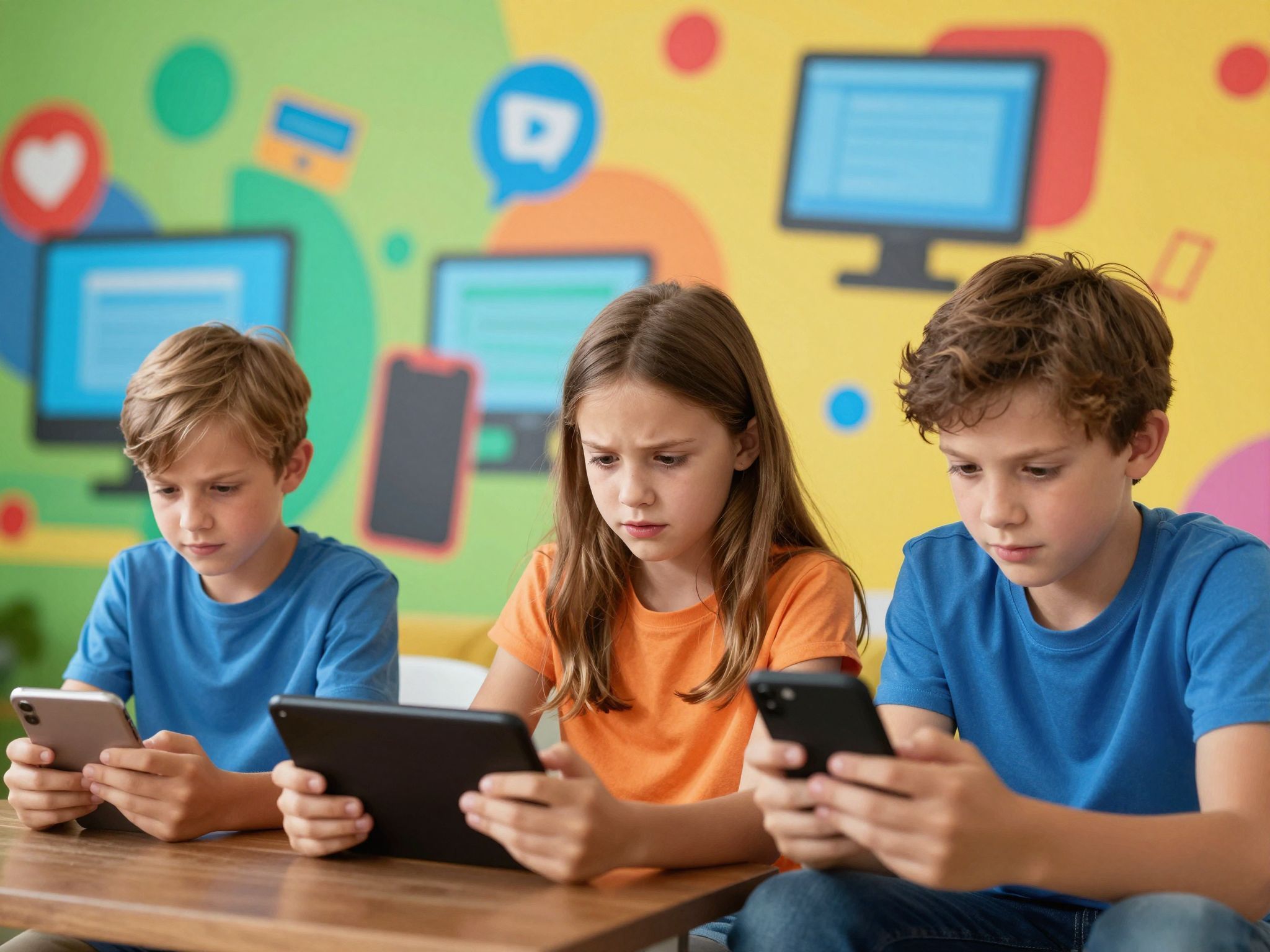 A digitális világ fokozza a gyerekek szorongását.