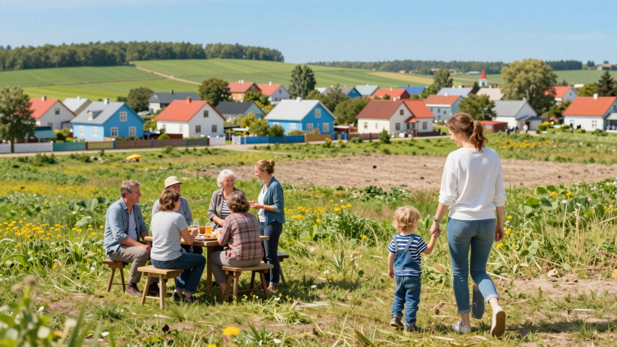 A falu hiánya fokozza a modern anyák izolációját.