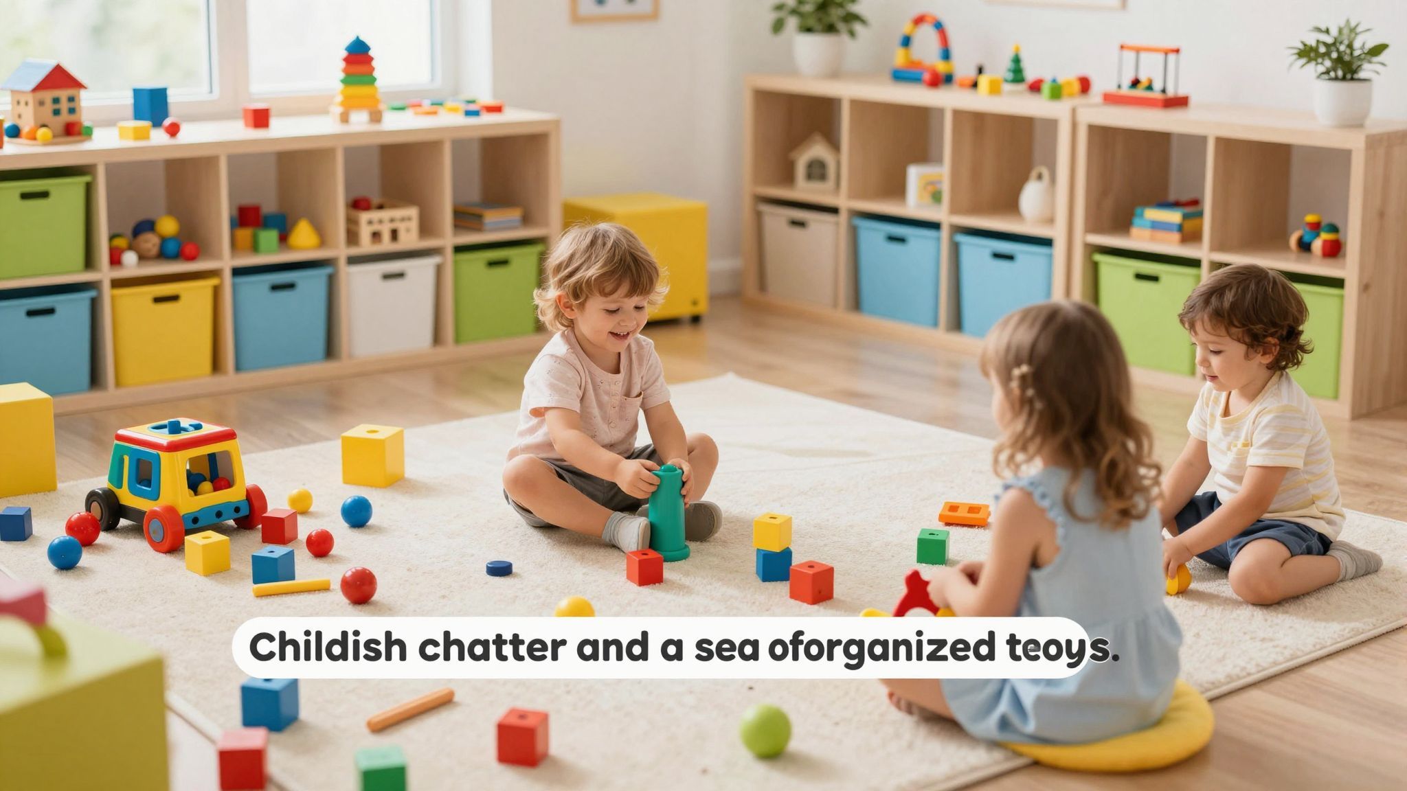 A gyerekek kreativitása rendrakás közben fejlődik és szórakoztat.