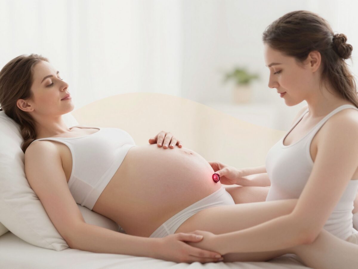 A méhszáj tágulásának szemléltetése: centiméterről centiméterre a szülésig