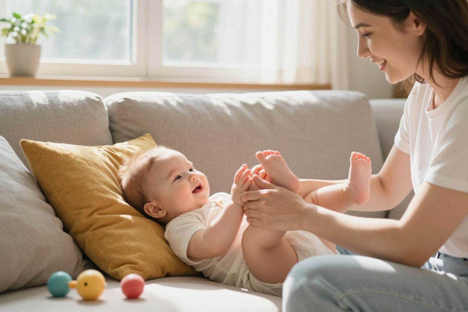 A reflexológia segítheti a baba emésztését és nyugalmát.