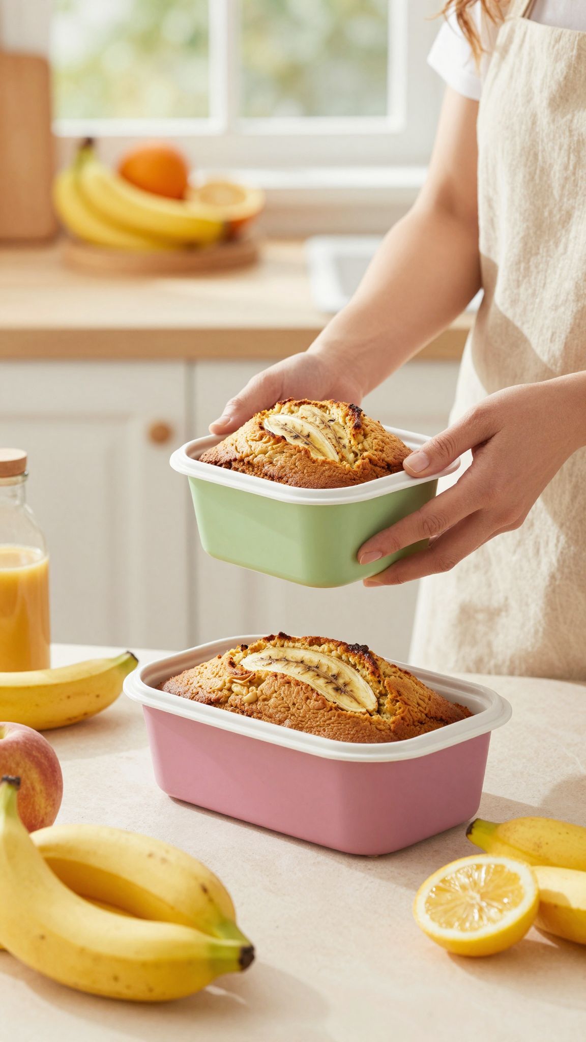 A helyes tárolás megőrzi a banánkenyér puhaságát.