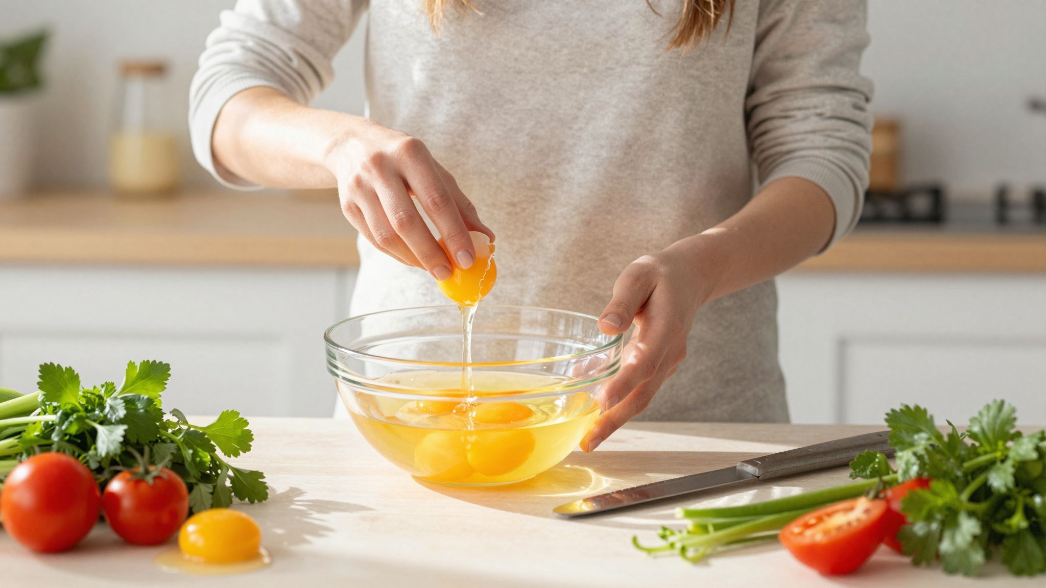 A tojássárgája fagyasztása cukorral vagy sóval javítja az ízt.