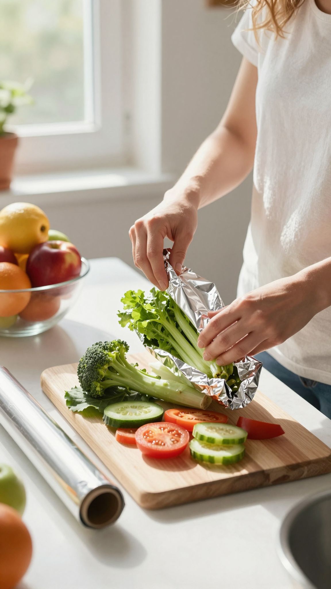 A fényes oldal védi a frissességet, a matt nem.