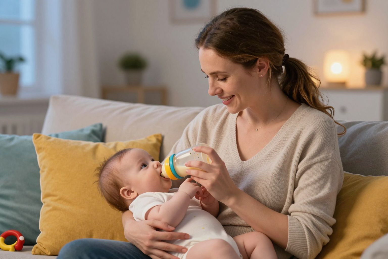 Az éjszakai etetések segítik a baba nyugodt alvását.