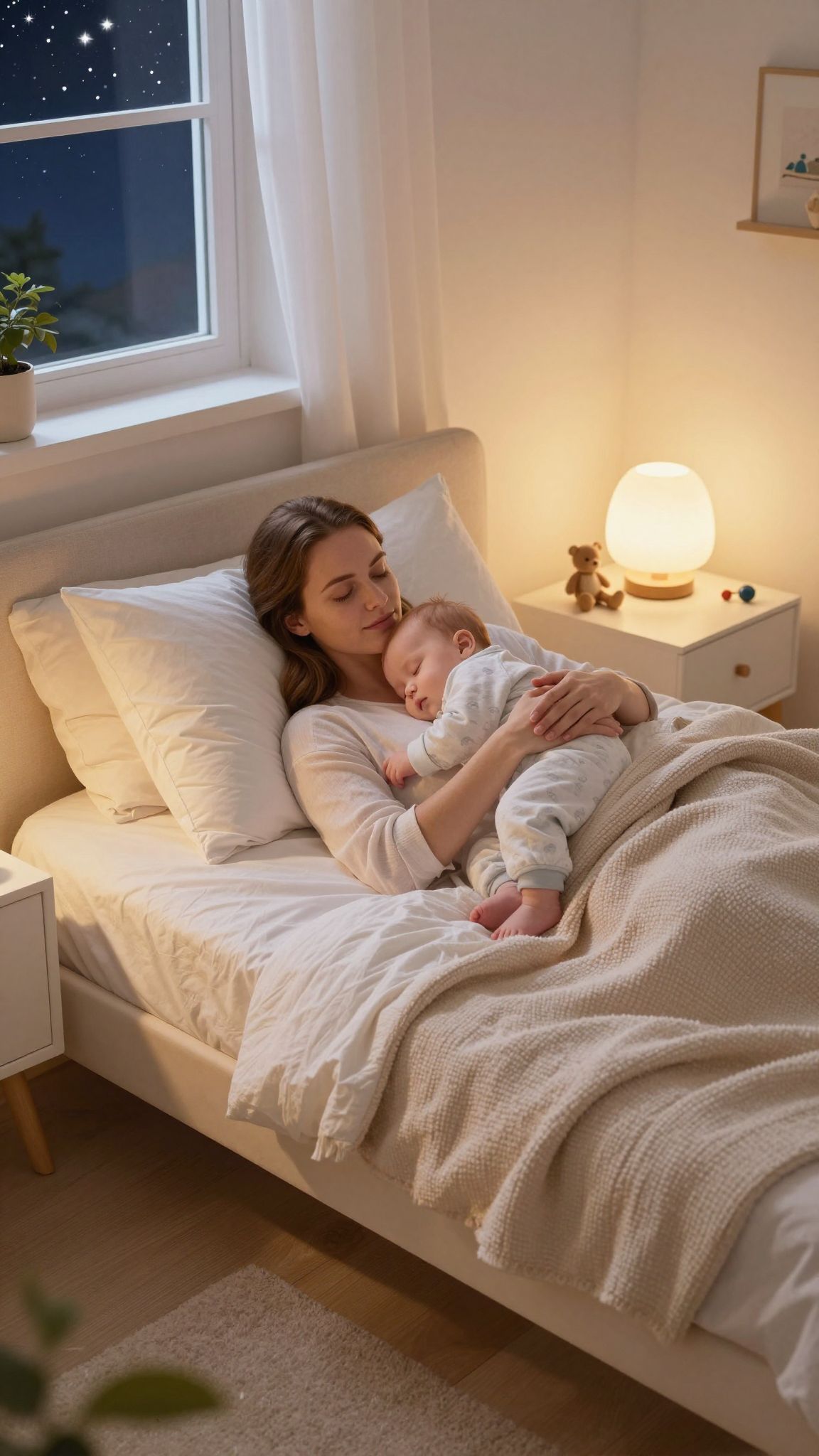 Az éjszakai pihenés segíti a baba gyorsabb felépülését.