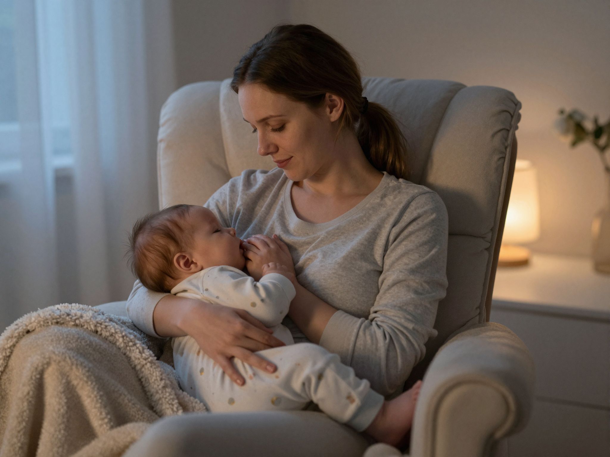 Az éjszakai szoptatás erősíti a baba és anya kötelékét.