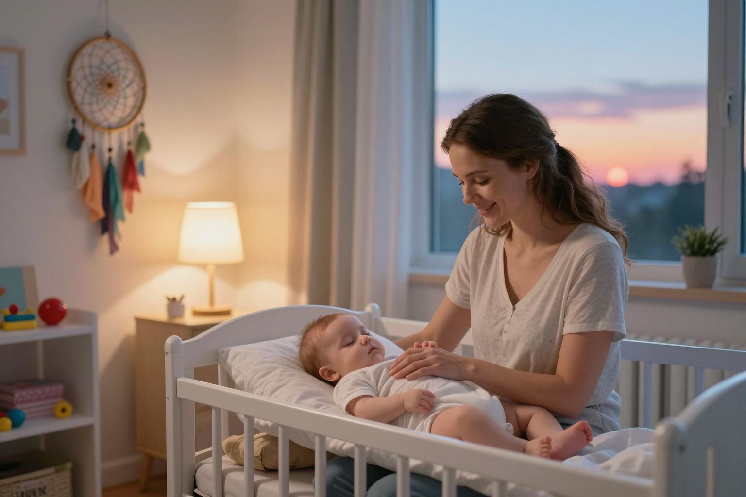 A rendszeres esti rituálé segít a baba megnyugtatásában.