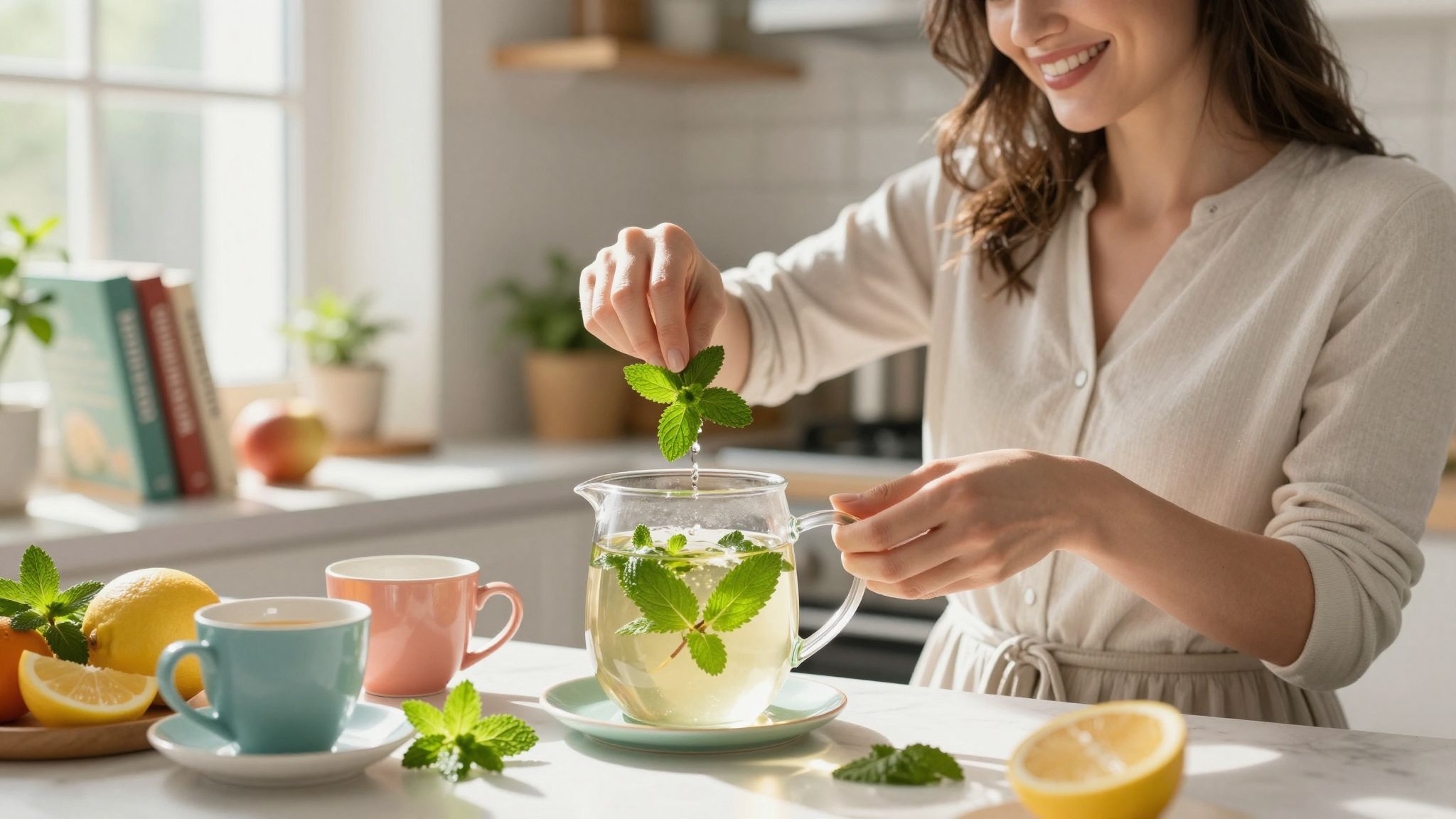 A borsmenta tea serkenti a figyelmet és a fókuszt.