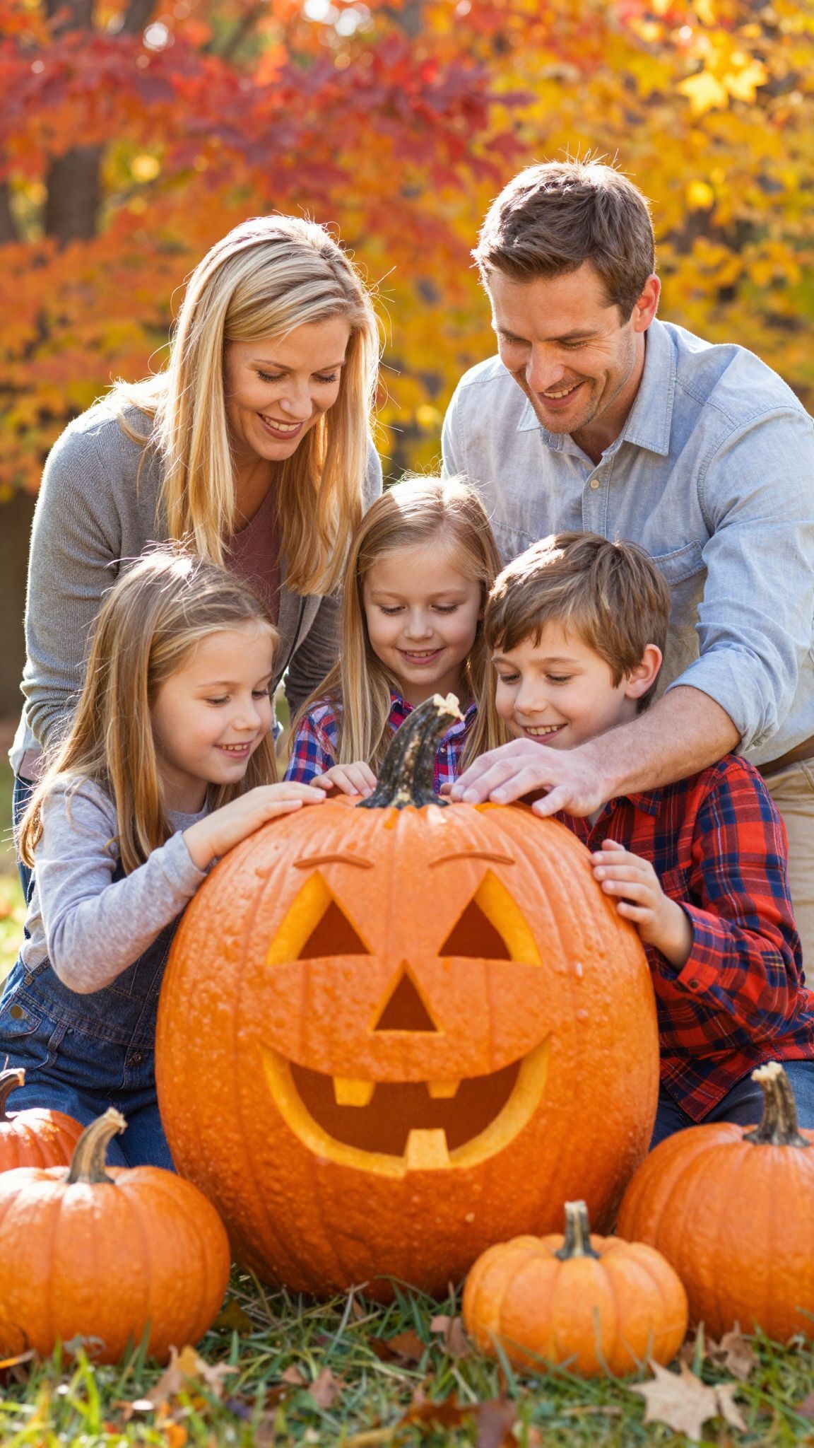 A színes fények varázsa fokozza a őszi hangulatot.
