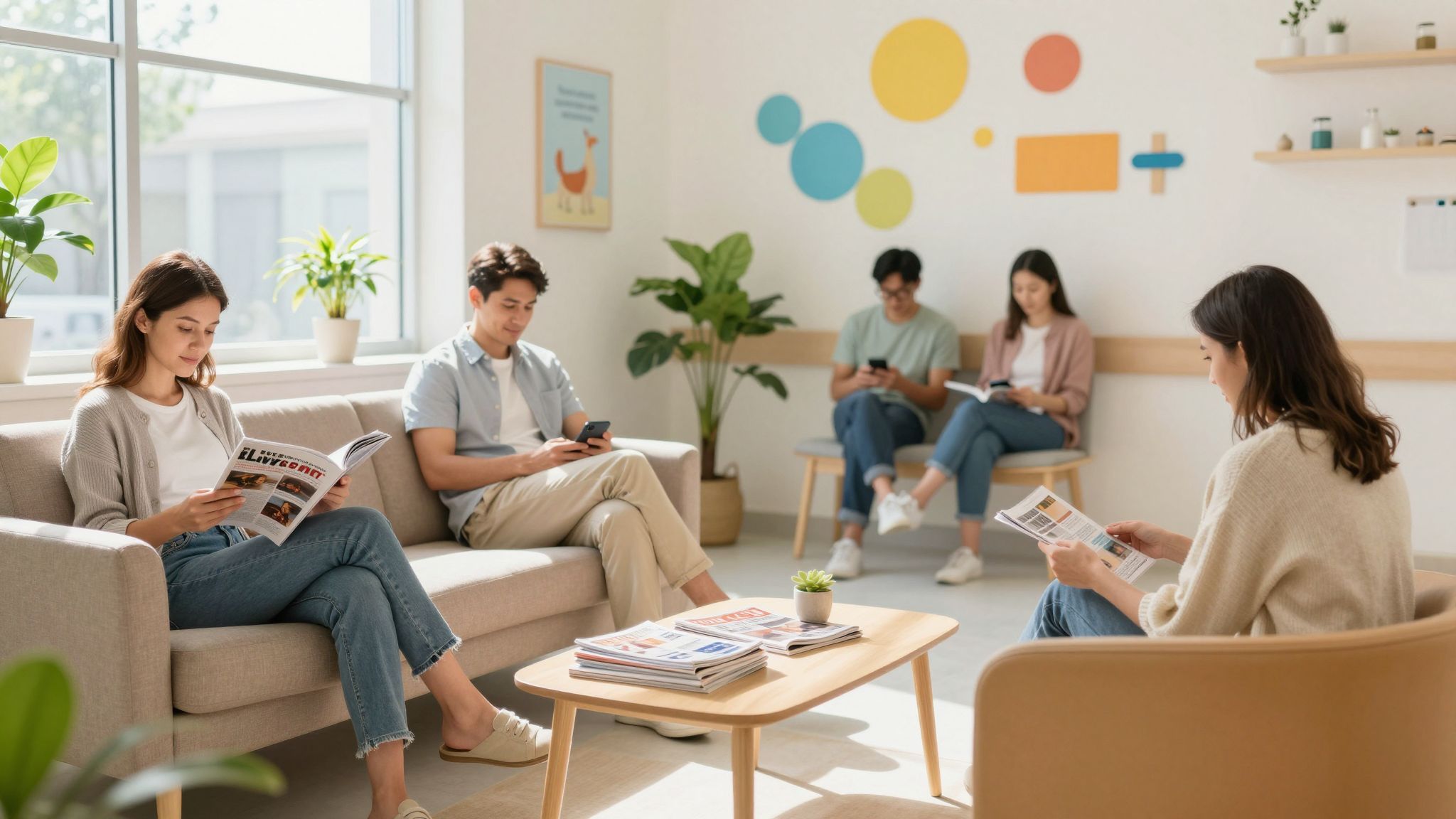 Várakozás során használj kényelmes ruhát és olvasnivalót!