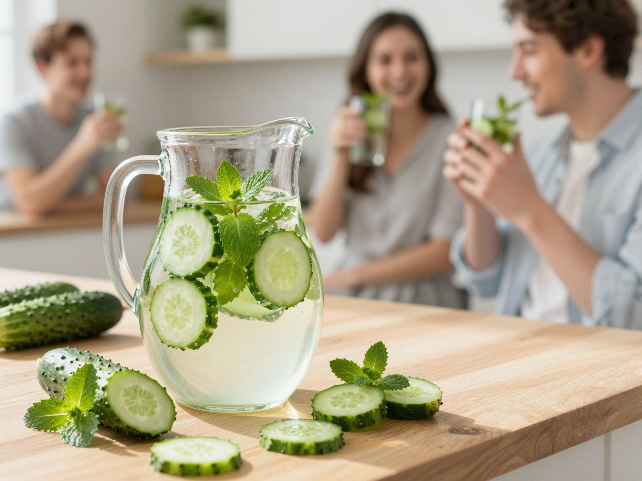 Az uborkás víz hidratál és vitaminokkal gazdagít.