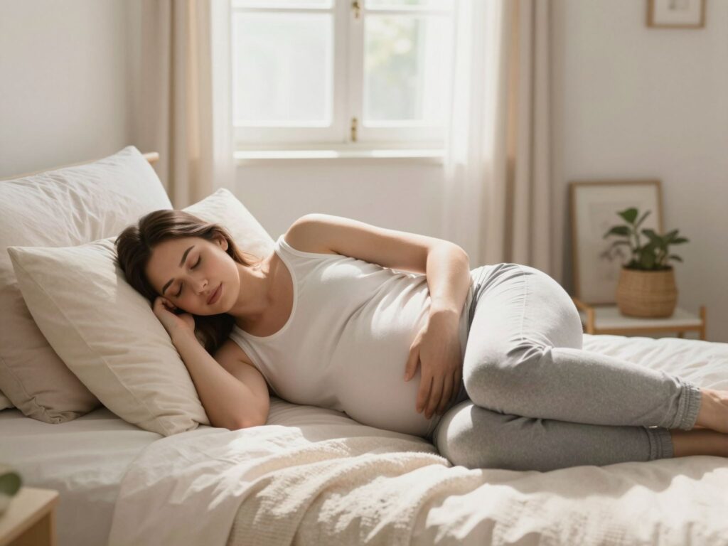 Háton vagy hason alvás terhesen: miért veszélyesek ezek a pozíciók a harmadik trimeszterben?