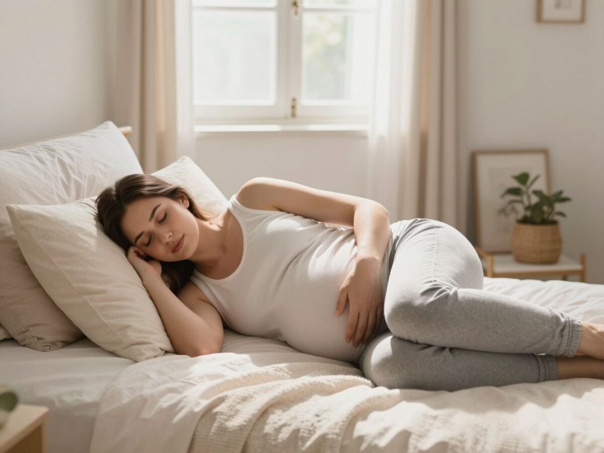 Háton vagy hason alvás terhesen: miért veszélyesek ezek a pozíciók a harmadik trimeszterben?