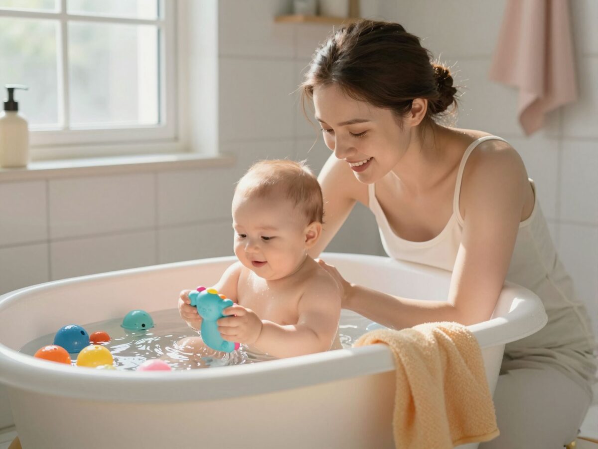 Így lesz stresszmentes a baba fürdetése: egy apró trükk a fürdetővel