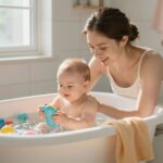 Így lesz stresszmentes a baba fürdetése: egy apró trükk a fürdetővel