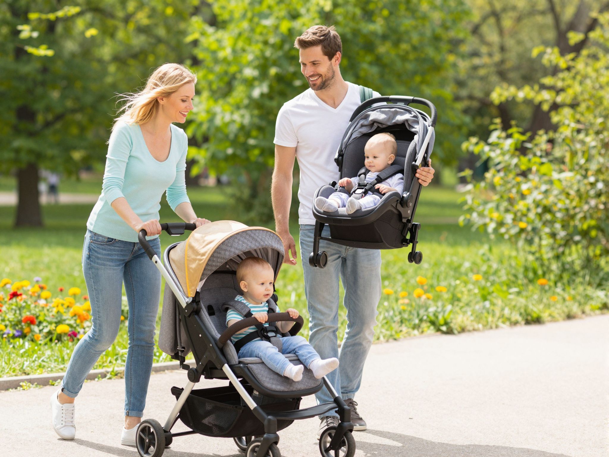 Babakocsival könnyebb közlekedni, de az autósülés kötelező.