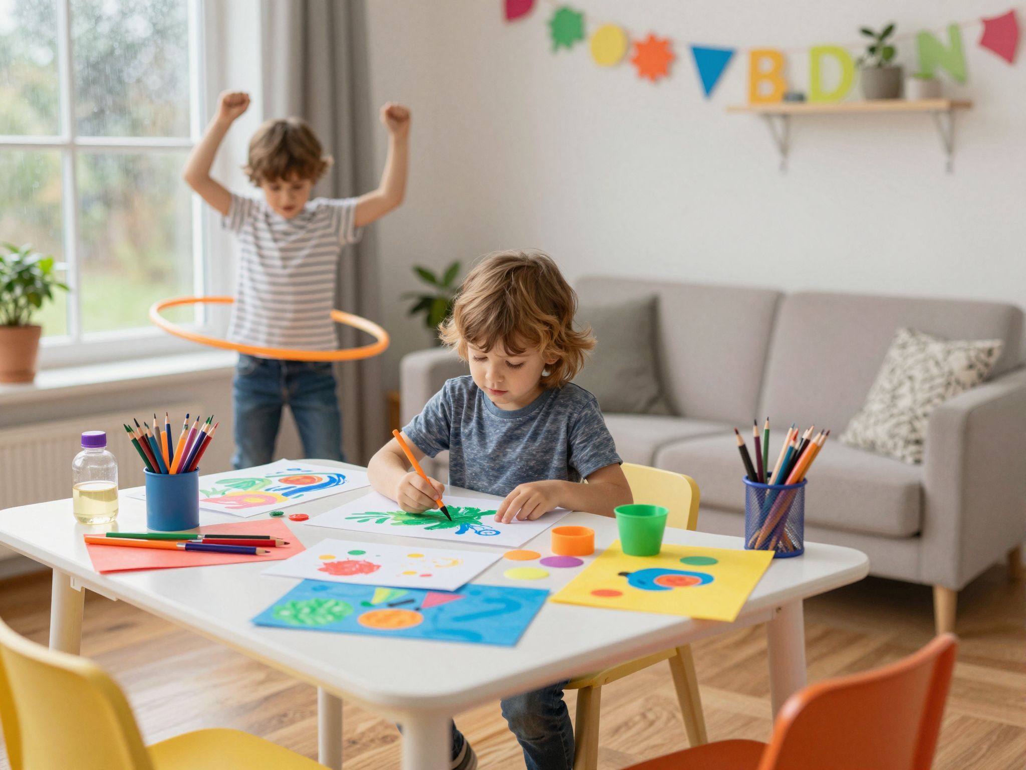 A kreatív játékok elősegítik a gyerekek önkifejezését.