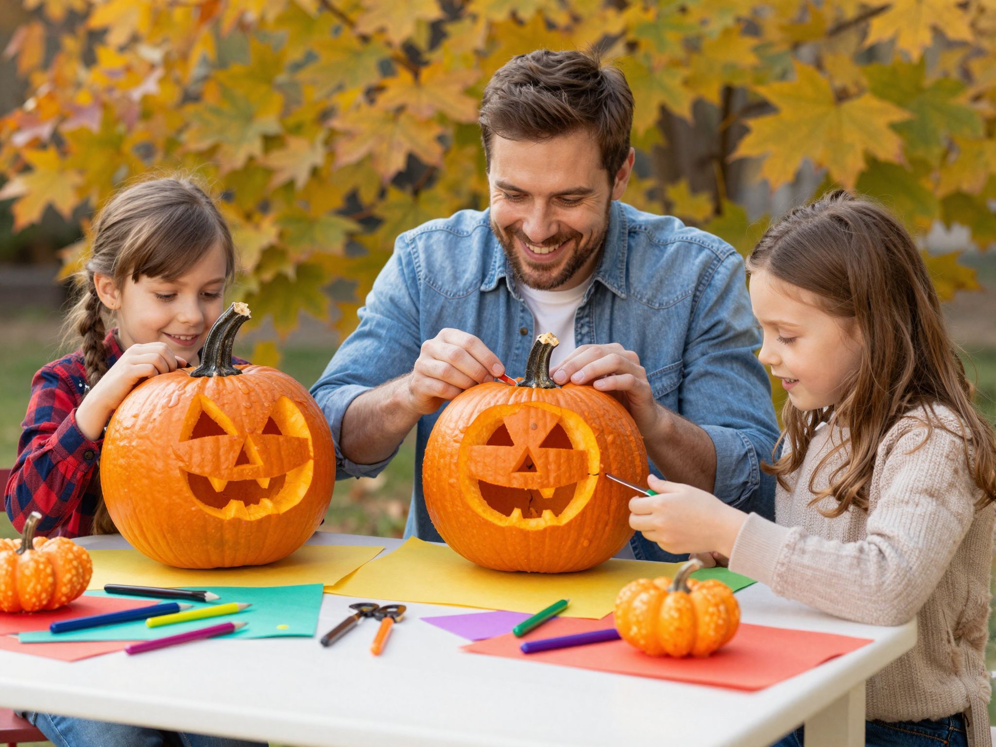A tökfaragás kreatív módja az őszi dekorációnak.