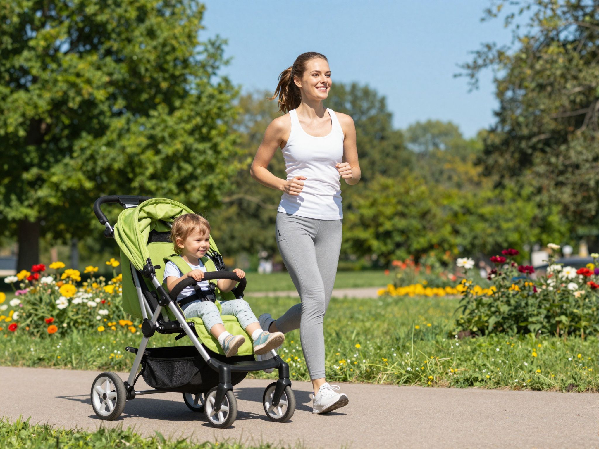 Kisgyermekkel futva időt spórolhatsz és egészséges maradhatsz.