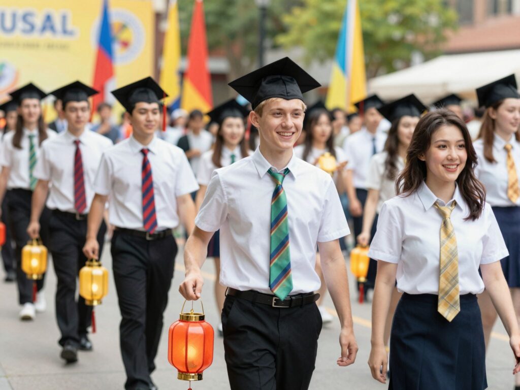 Nyakkendő és lampionos felvonulás: A régi ballagások nosztalgikus hagyományai