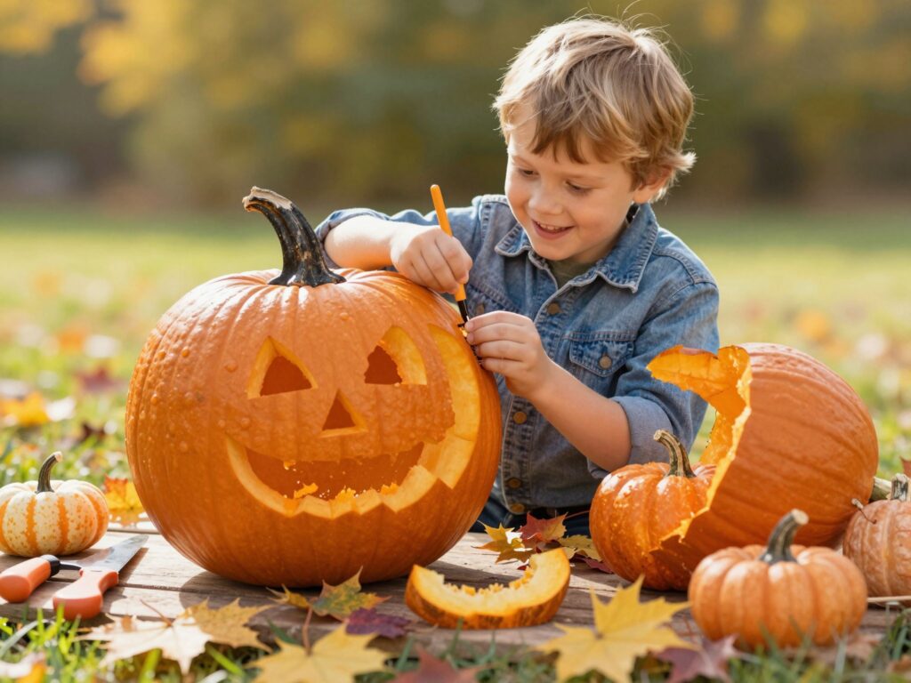 Őszi kreatívkodás: gyerekbarát tökfaragás lépésről lépésre