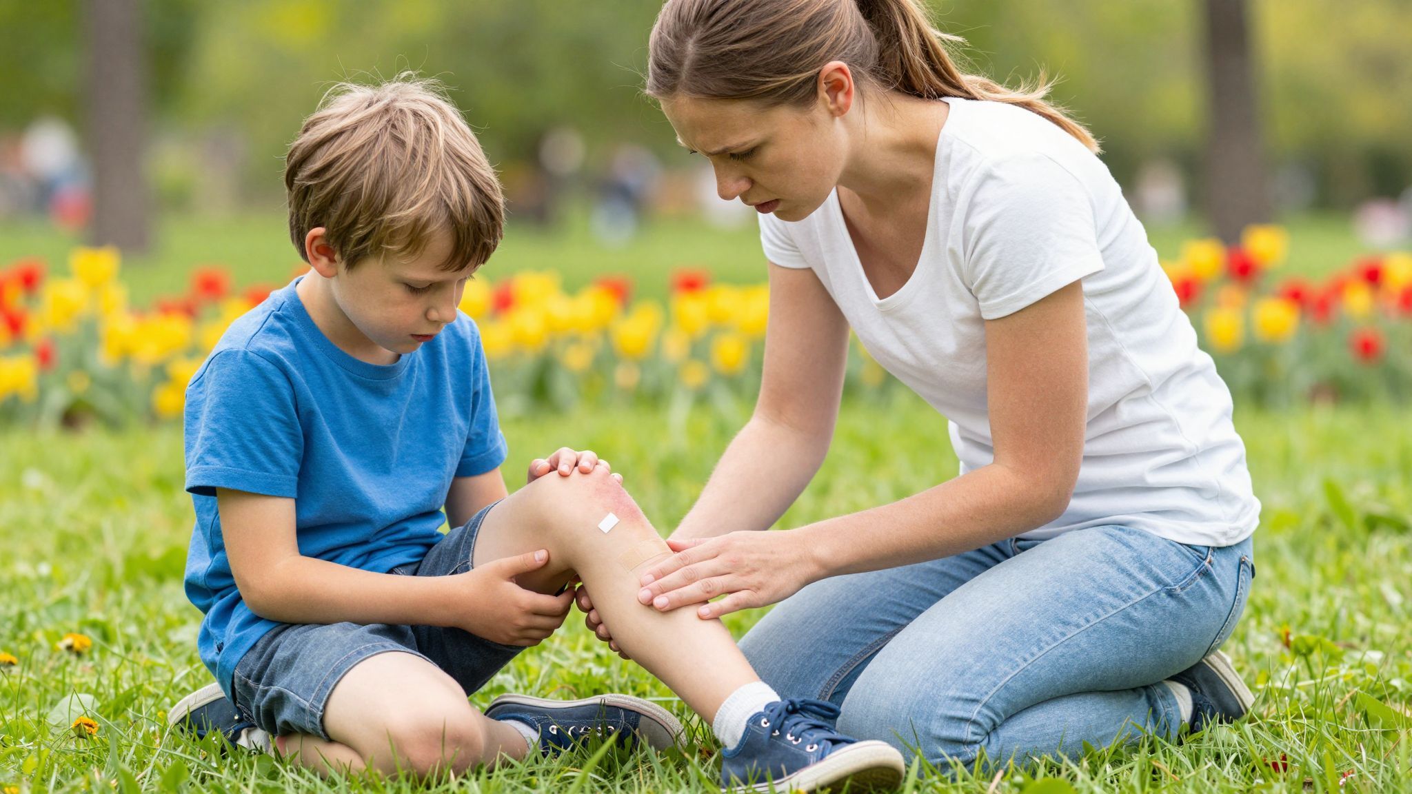 A rándulás éles fájdalommal és duzzanattal jár.