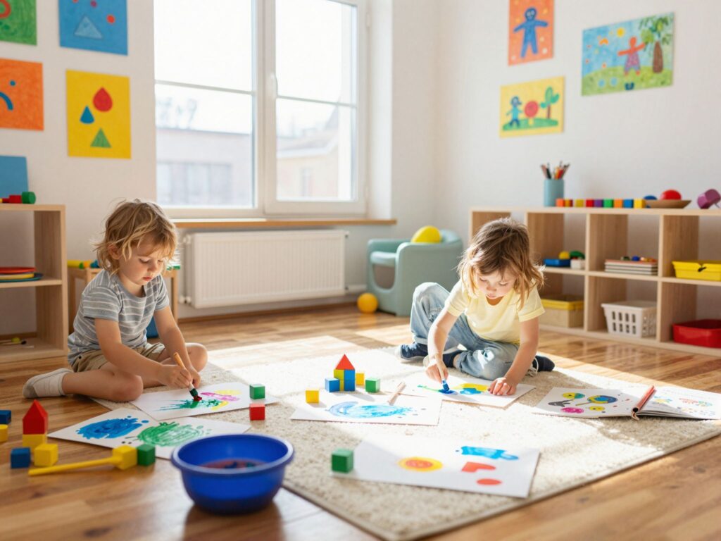 Színkavalkád otthon: kreatív játékok a színek tanulásához kisgyerekekkel