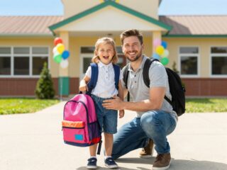 Így bátorítsd a gyermekedet az első iskolanapon: a legjobb mondatok a pszichológus szerint