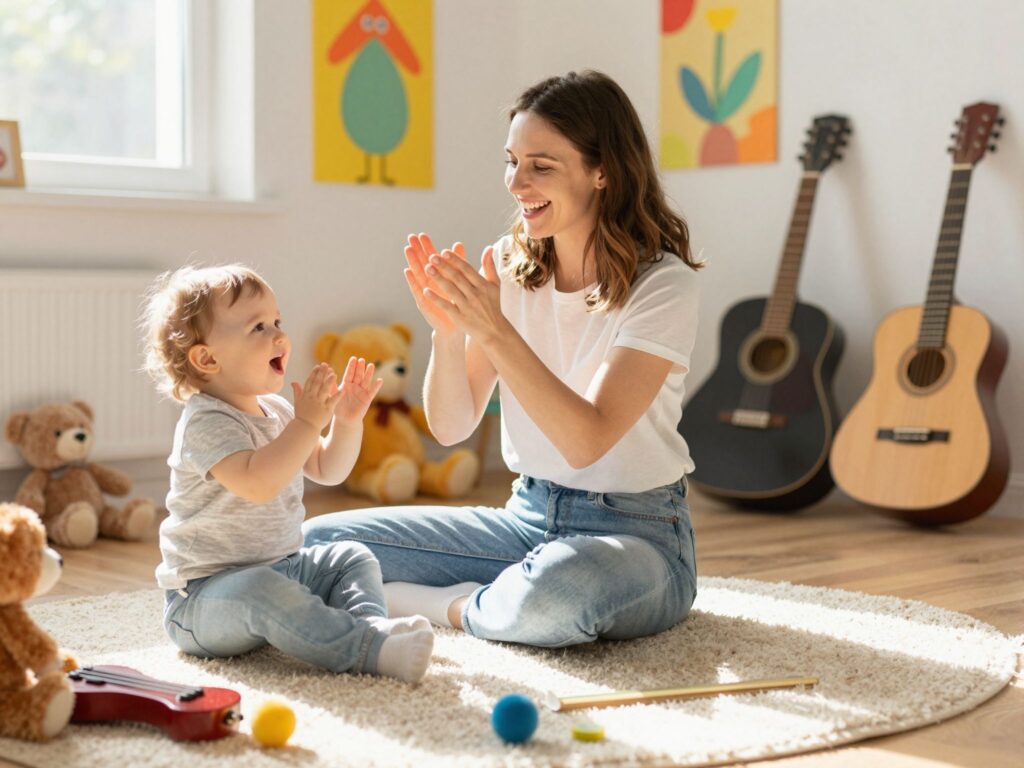 Mondókák, ének, zenehallgatás: miért fontosak ezek a baba agyának fejlődéséhez?