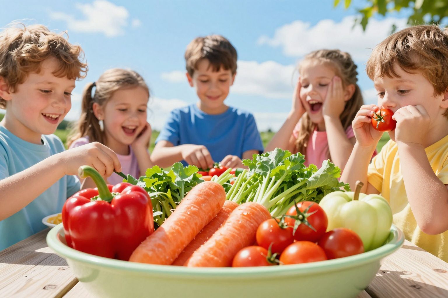A sárgarépa és a brokkoli népszerű a gyerekek körében.